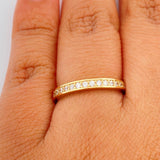Anillo Argolla Churumbela 2.45gr / T6 3/4 / Oro Amarillo 18K $