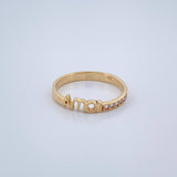 Anillo Amor 2.25gr / T7 1/2 / Oro Amarillo 18K $