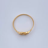 Anillo Corazones 1.15gr / T6 / Oro Amarillo 18K $