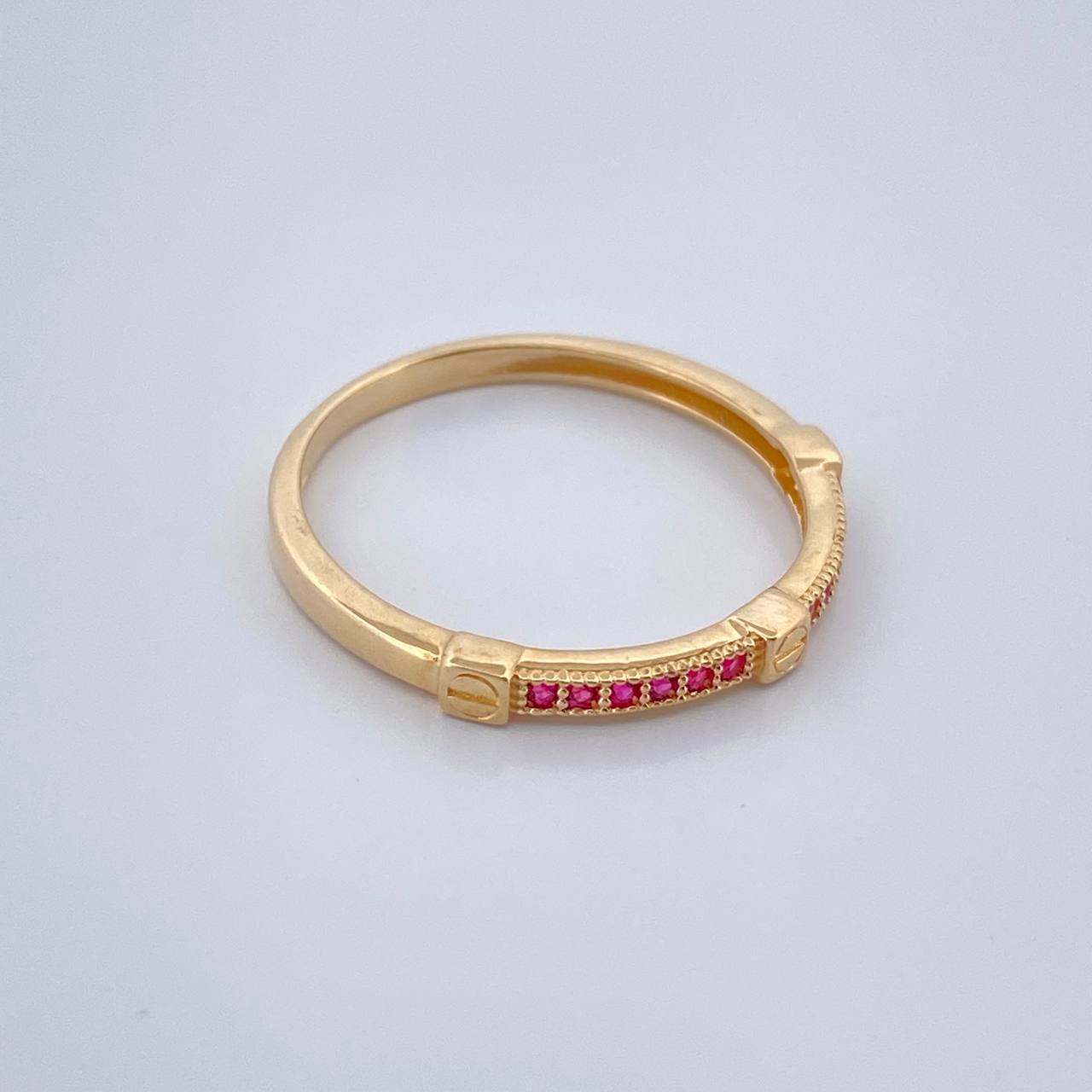 Anillo Tornillo 1.55gr / T6 1/2 / Oro Amarillo 18K $