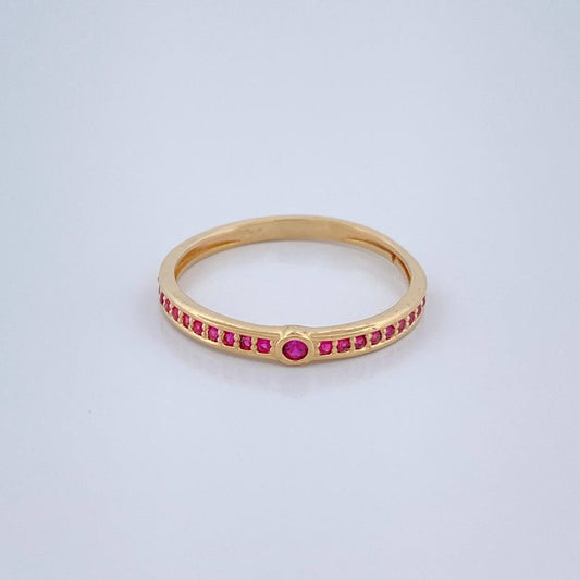 Anillo Argolla Churumbela 1.35gr / T6 1/4 / Oro Amarillo 18K $