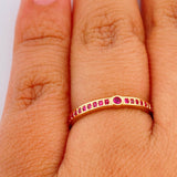 Anillo Argolla Churumbela 1.35gr / T6 1/4 / Oro Amarillo 18K $