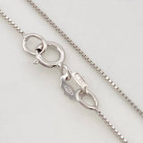 Set Cadena Veneciana + Dije Mariposa Esmeralda 0.7pts / 1.95g / 50cm Oro Blanco 18K