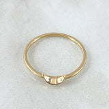Anillo Luna Relieve 1.4gr / T8 1/4 / Oro 18K ©
