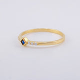 Anillo Rombo Tupido 1.4g / T6 3/4 Oro Amarillo 18K