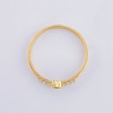 Anillo Rombo Tupido 1.35g / T7 1/4 Oro Amarillo 18K