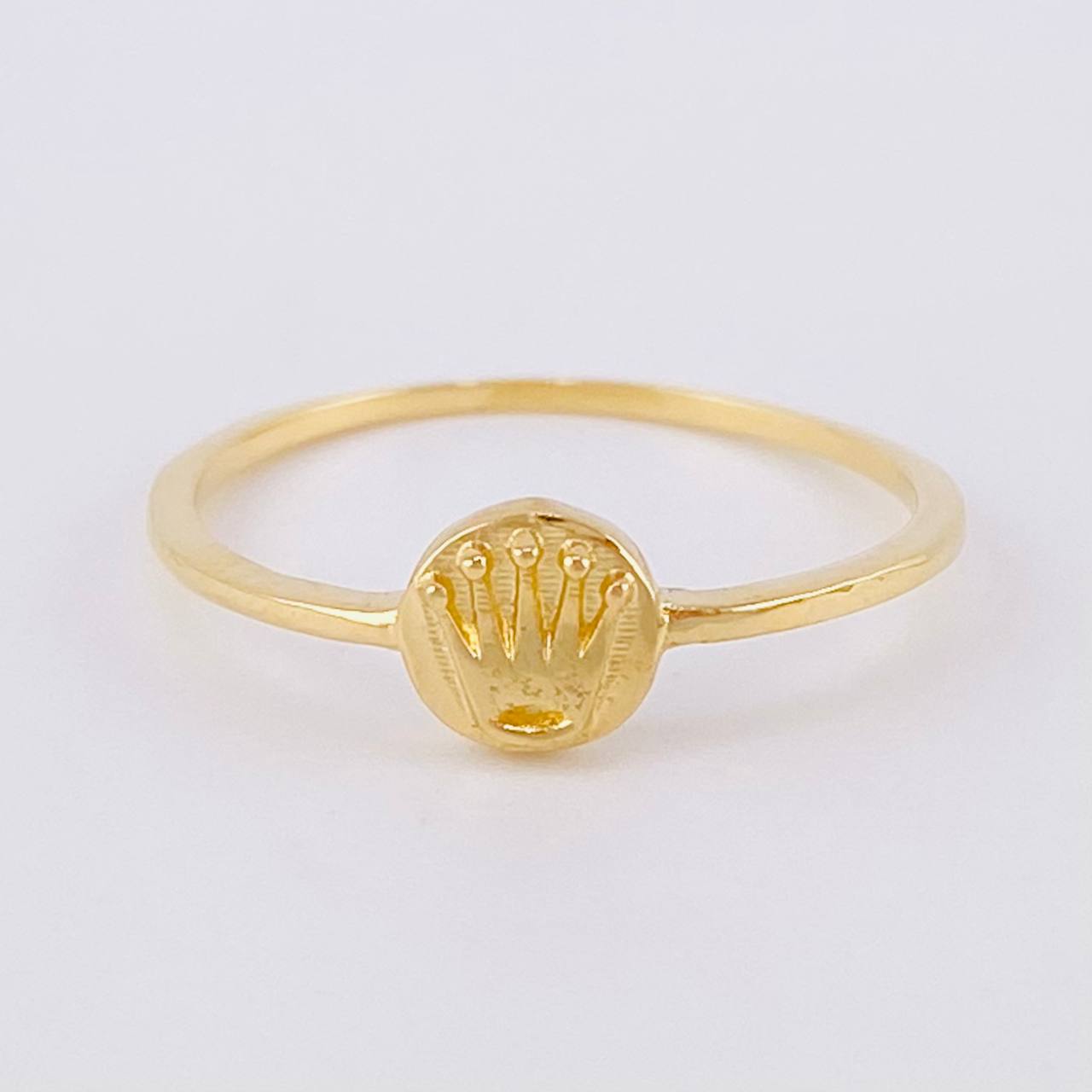 Anillo Circulo Corona 1g / T5 1/4 Oro Amarillo 18K