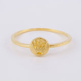 Anillo Circulo Corona 1g / T5 1/4 Oro Amarillo 18K