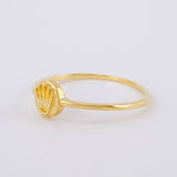 Anillo Circulo Corona 1.1g / T5 3/4 Oro Amarillo 18K