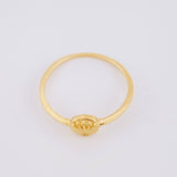 Anillo Circulo Corona 1.1g / T5 3/4 Oro Amarillo 18K