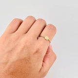 Anillo Circulo Corona 1.15g / T6 3/4 Oro Amarillo 18K