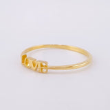 Anillo Love 0.95g / T6 1/4 Oro Amarillo 18K