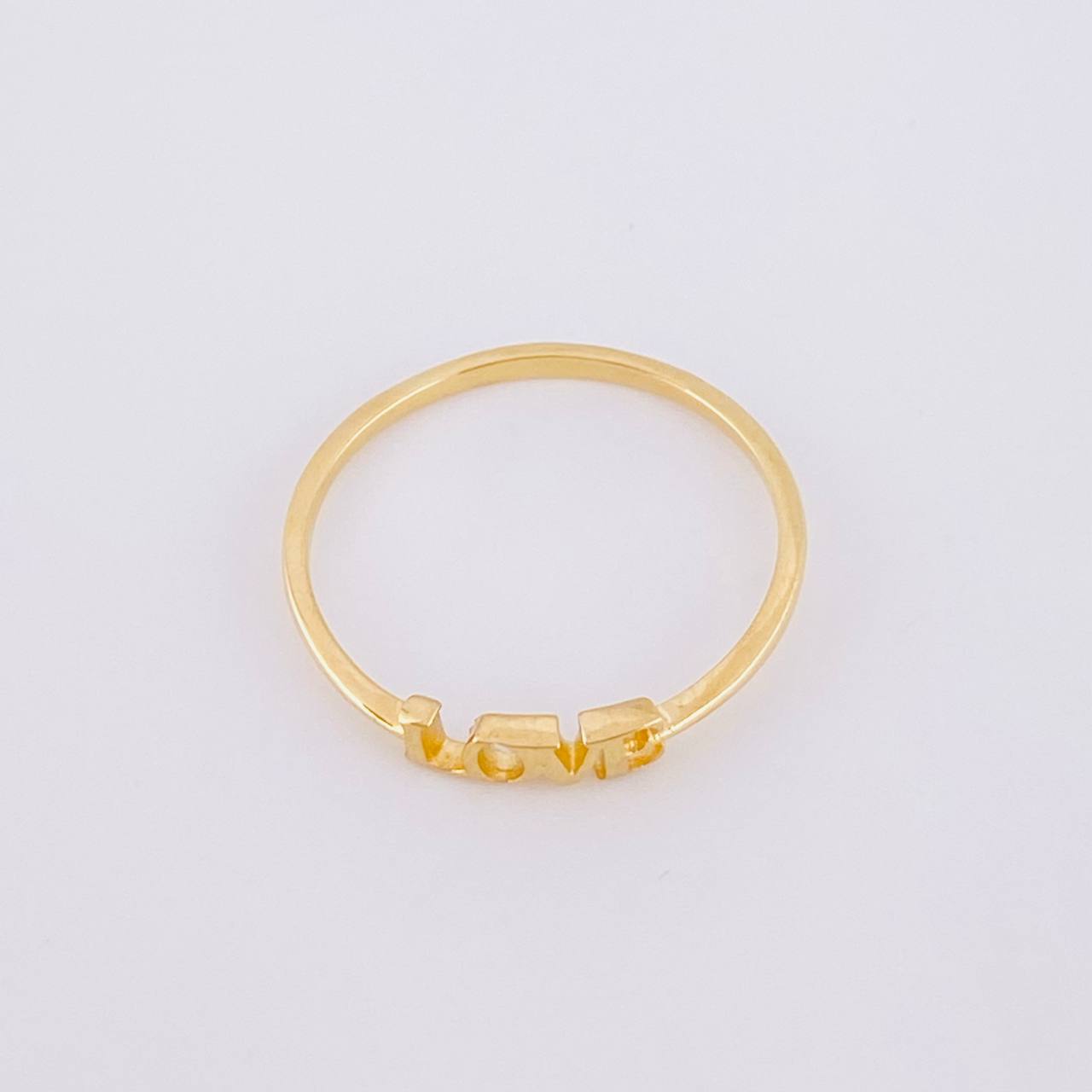 Anillo Love 0.95g / T6 1/4 Oro Amarillo 18K