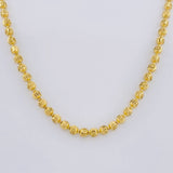 Cadena Militar Media Luna Diamantada 15.9g / 50cm / 2.9mm Oro Amarillo 18K