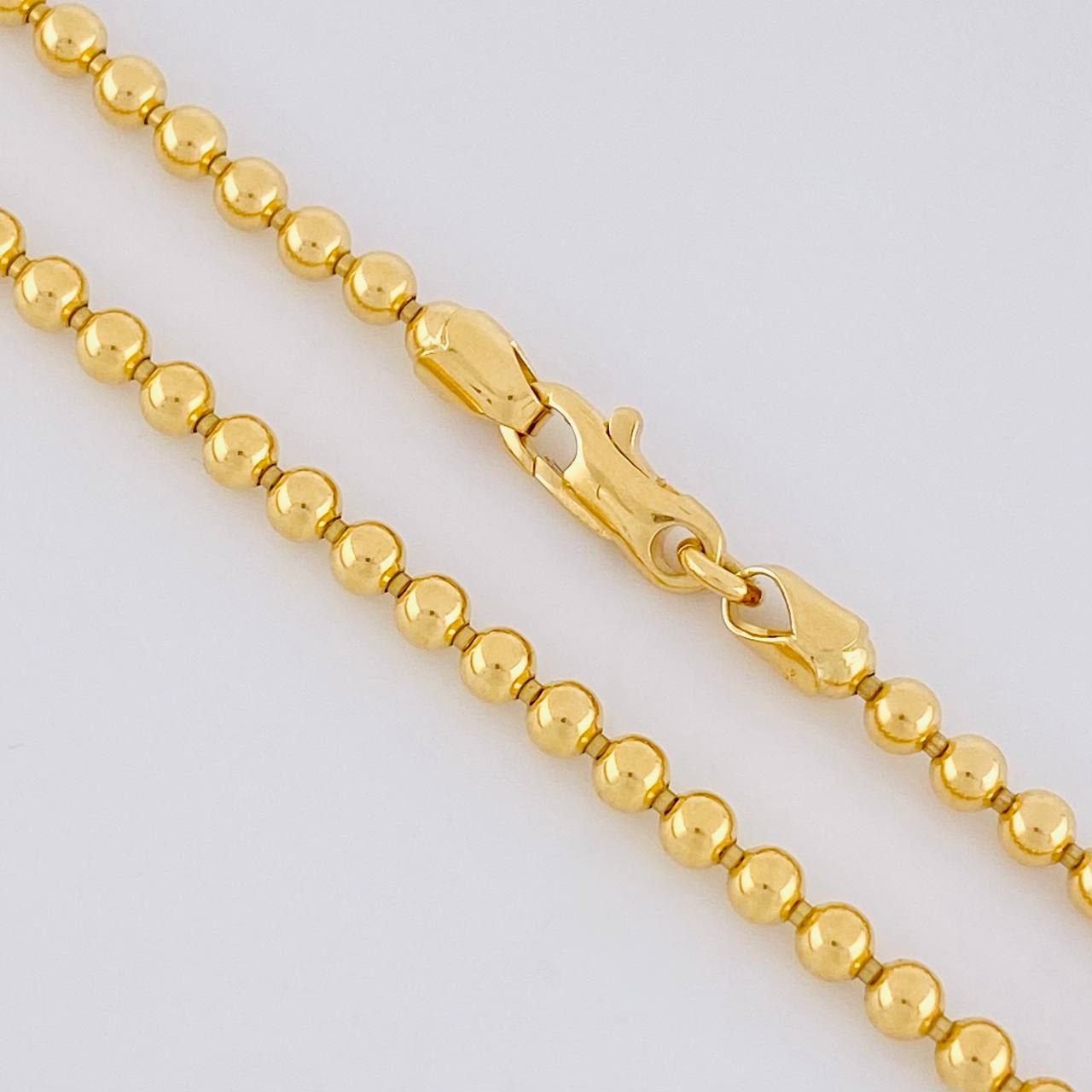 Cadena Militar 20.25g / 65cm / 3mm Oro Amarillo 18K