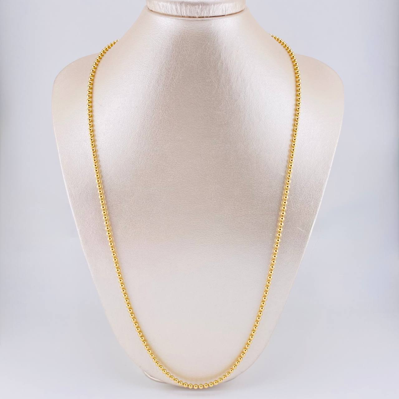 Cadena Militar 20.25g / 65cm / 3mm Oro Amarillo 18K