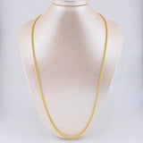 Cadena Militar 20.25g / 65cm / 3mm Oro Amarillo 18K