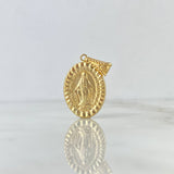 Dije Virgen Milagrosa 1.65gr / 3.1cm / Troquelada Oro Amarillo