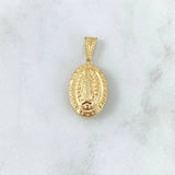 Dije Virgen Guadalupe 1.6gr / 3cm / Troquelada Oro Amarillo