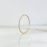 Anillo Rayado 0.4gr / T8 / Oro Amarillo