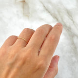 Anillo Rayado 0.4gr / T8 / Oro Amarillo