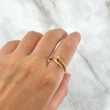 Anillo Clavo 2.65gr / T7 1/4 / Oro Amarillo 18K ©