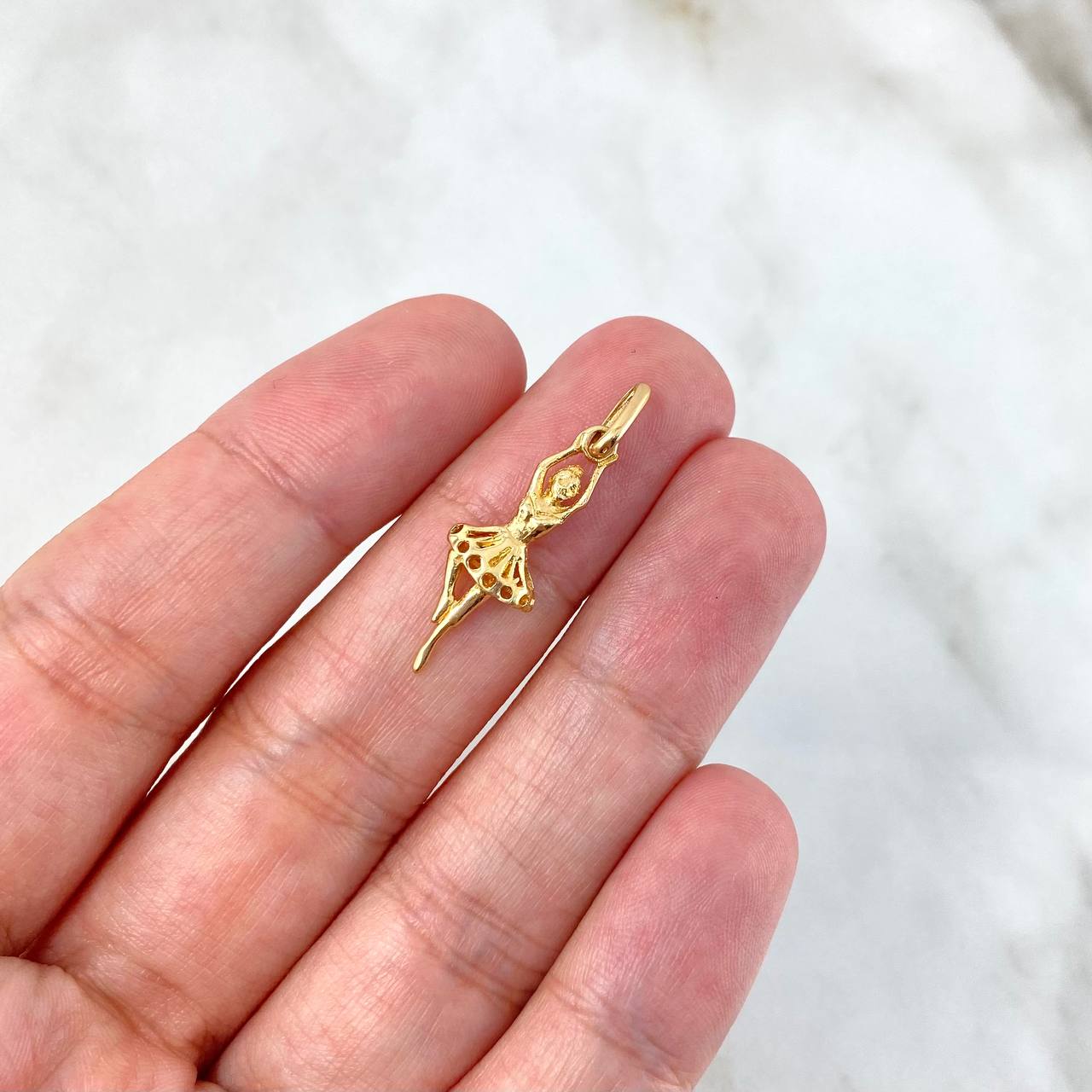 Dije Bailarina 1.25gr / 2.8cm / Oro Amarillo 18K (Oferta) ©