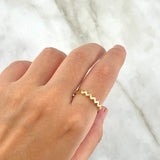 Anillo Zig-Zag 1.65gr / T7 1/2 / Oro Amarillo *