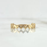 Anillo Zig-Zag 1.65gr / T7 1/2 / Oro Amarillo *