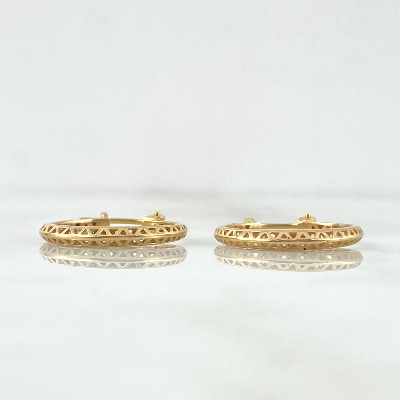 Candongas Fer 3.85gr / 2.4cm / Oro Amarillo *
