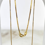 Cadena Veneciana  1.6gr / 45cm / 0.7mm Oro Amarillo +3 &