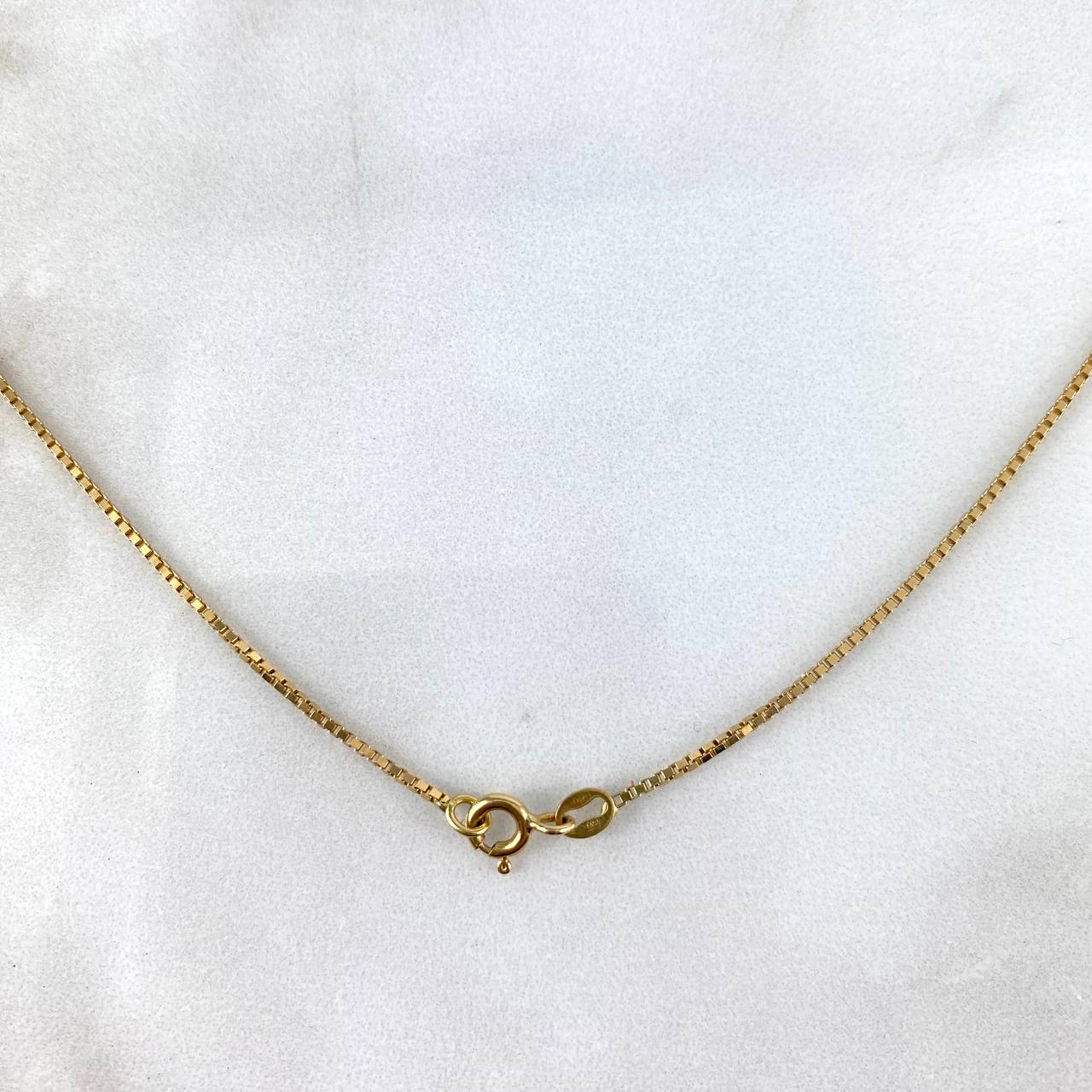 Cadena Veneciana  1.6gr / 45cm / 0.7mm Oro Amarillo +3 &