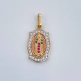 Dije Virgen De Guadalupe 2.15gr / 2.3cm / Tres Oros  18K %