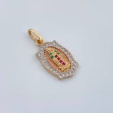 Dije Virgen De Guadalupe 2.15gr / 2.3cm / Tres Oros  18K %