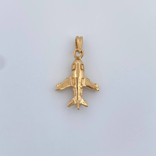 Dije Avion 1.6gr / 2.2cm / Oro Amarillo 18K %