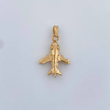 Dije Avion 1.6gr / 2.2cm / Oro Amarillo 18K %