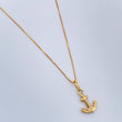 Set Cadena y Dije Veneciana + Ancla 1.15gr / Oro Amarillo +3 18K (Oferta) &