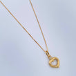 Set Cadena y Dije Veneciana + Silueta Corazon 1.3gr / Oro Amarillo +3 18K (Oferta) &