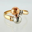 Anillo Tu Y Yo Diamantado 2.25gr / T8 3/4 / Tres Oros 18K