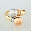 Anillo Tu Y Yo 2gr / T6 / Tres Oros 18K