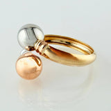 Anillo Tu Y Yo 2gr / T6 / Tres Oros 18K