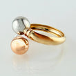 Anillo TU Y Yo  0.95gr / T8 1/2 / Tres Oros 18K ©