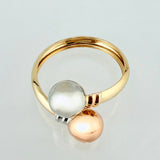Anillo Tu Y Yo 2gr / T6 / Tres Oros 18K