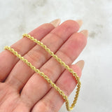 Cadena Lazo 4.7gr / 50cm / Oro Amarillo +3 18K