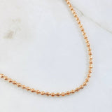 Cadena Militar Media Luna 15.4gr / 50cm / Oro Rosa Nac.Esp. 18K