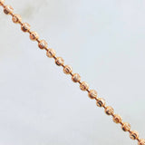Cadena Militar Media Luna 15.4gr / 50cm / Oro Rosa Nac.Esp. 18K