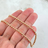 Cadena Militar Media Luna 15.4gr / 50cm / Oro Rosa Nac.Esp. 18K