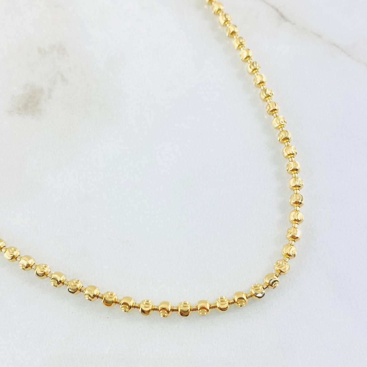 Cadena Militar Media Luna 21gr / 65cm / Oro Amarillo Nac.Esp. 18K