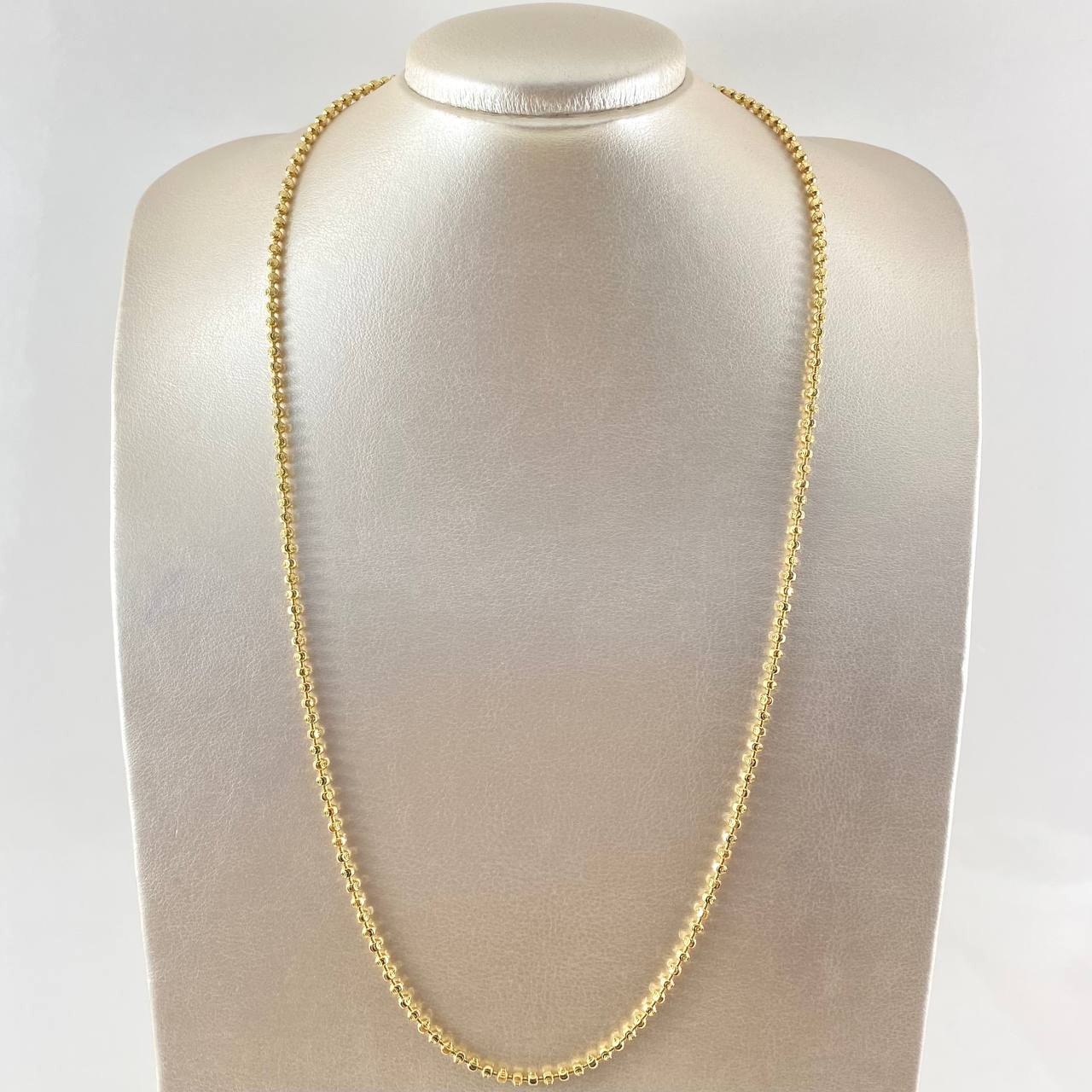 Cadena Militar Media Luna 31.25 g / 65 cm / 5 mm Oro Amarillo 18K