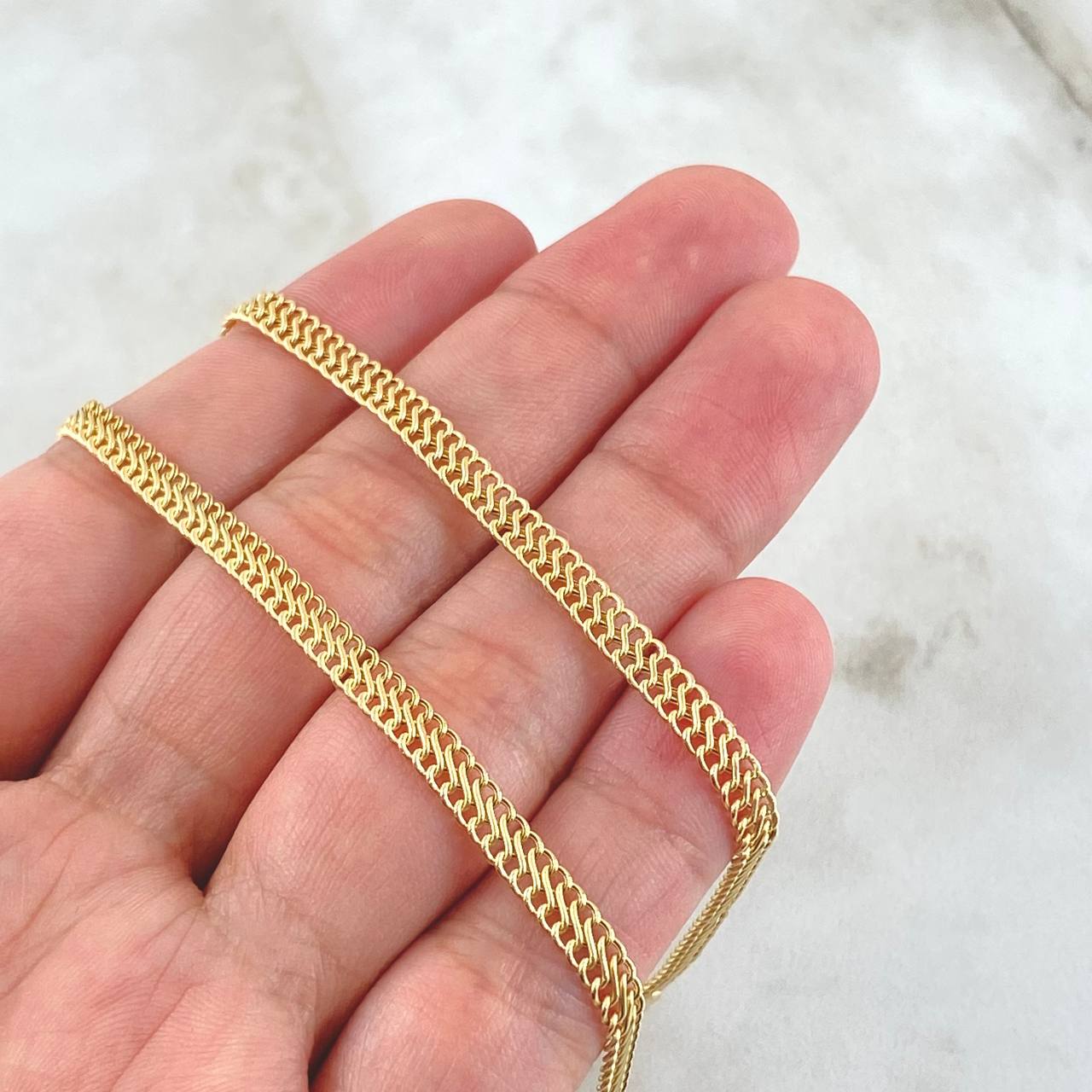 Cadena Sedusa 4.5gr / 50cm / Oro Amarillo +3 18K